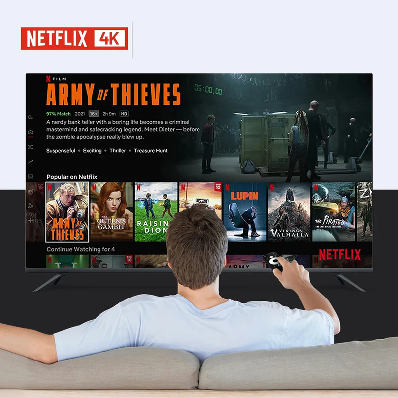 Android 13 TV Interface Showing App Selection