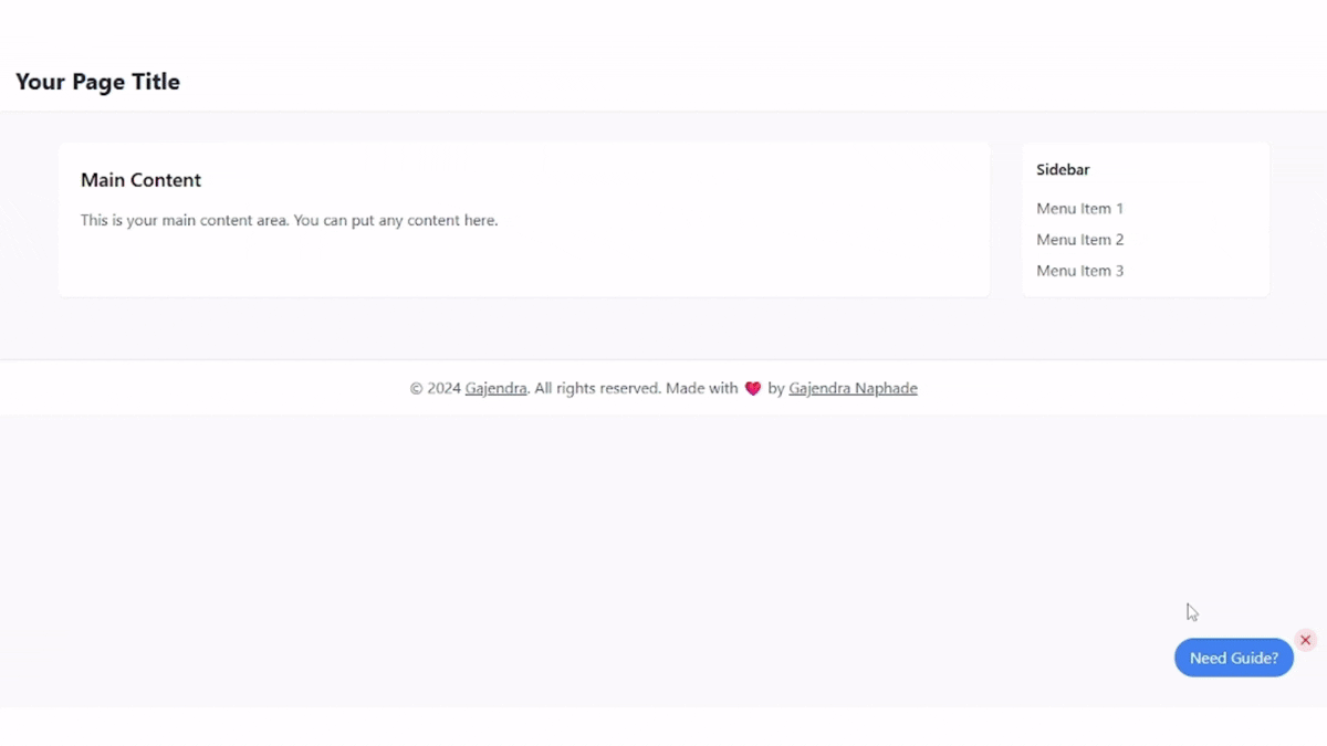 React Web Guide Demo
