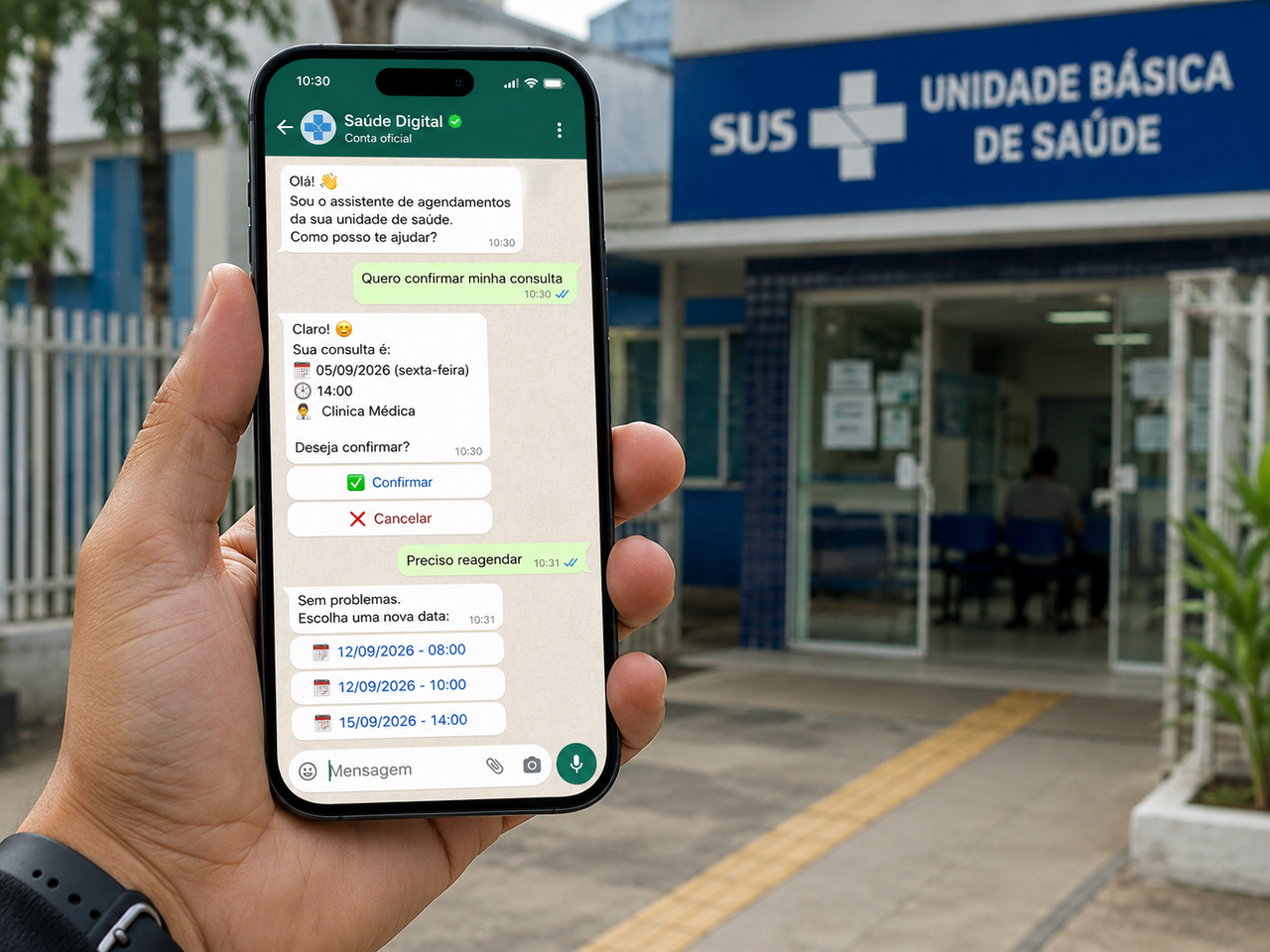 WhatsApp começa a entrar no agendamento do SUS, mas projeto não é nacional