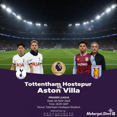 Tottenham Hotspur vs Aston Villa Premier League 2026