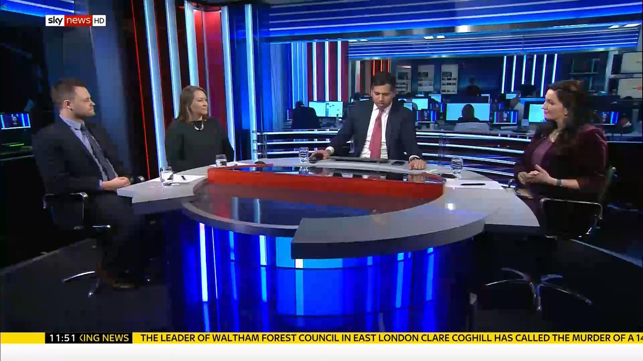 09 January - 11.15.59 - Sky News. Colin Brazier and Jayne Secker