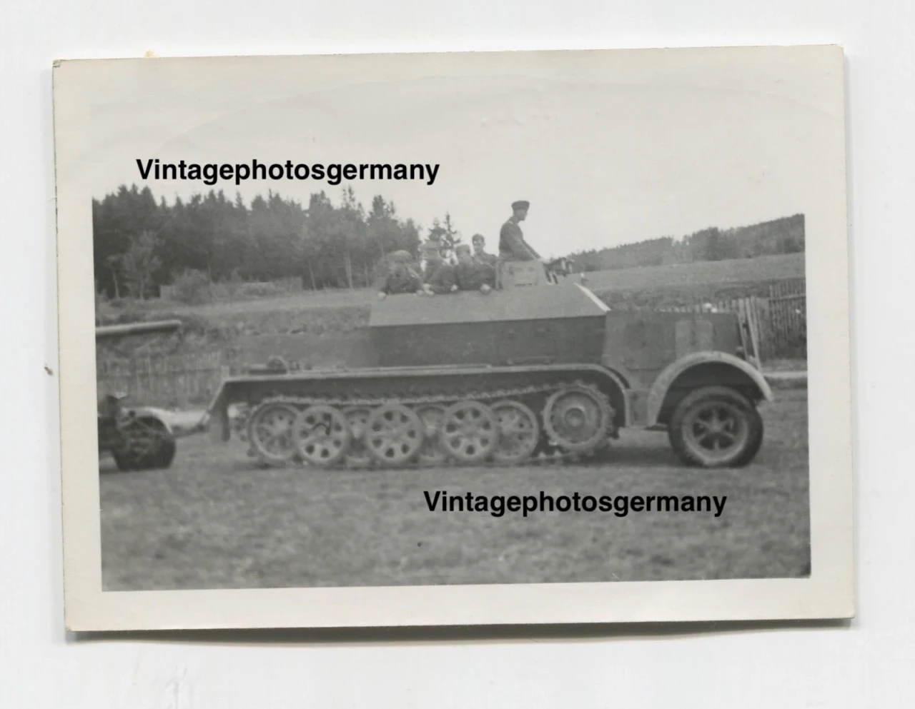 Z6997 Foto Sudetenland Tschechien WH Halbkette Sd Kfz 7 Gepanzert Bunkerknacker