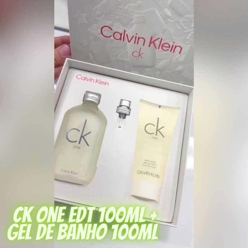 Kit Coffret CK One EDT 100ml + Gel de Banho 100ml