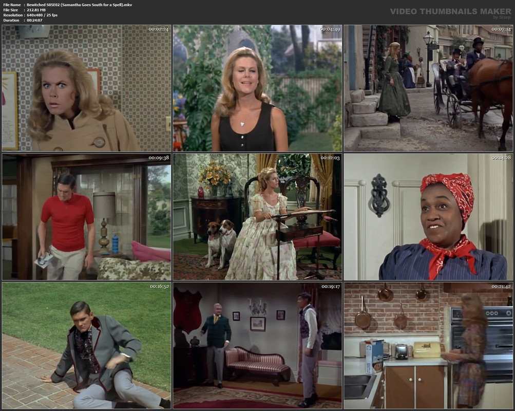 Bewitched S05E02 (Samantha Goes South for a Spell).mkv
