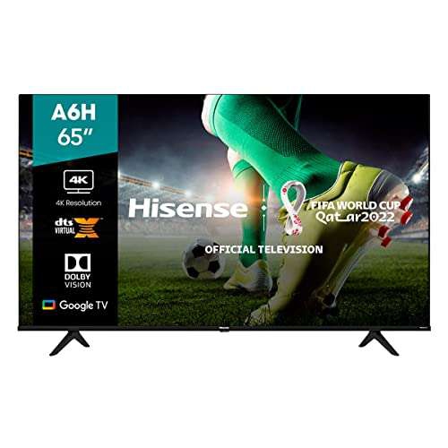 Amazon: Hisense 65A6H 4K UHD Smart Google TV, con Dolby Vision HDR, DTS Virtual X 