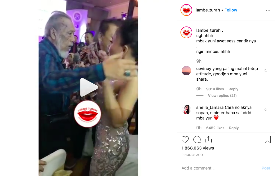 Hampir Dipegang Pria Tua, Cara Yuni Shara Menolak Jadi Sorotan!