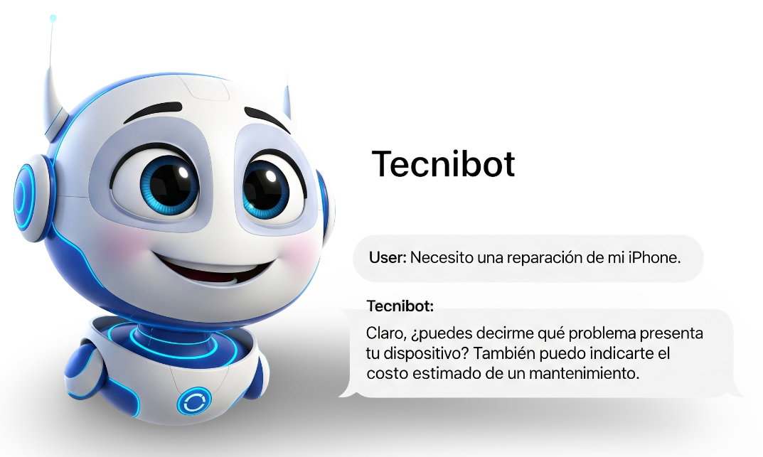 Dispositivos Apple y TecniBot
