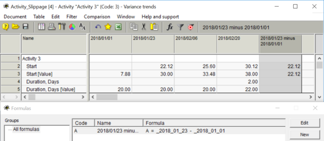 Variance-Report