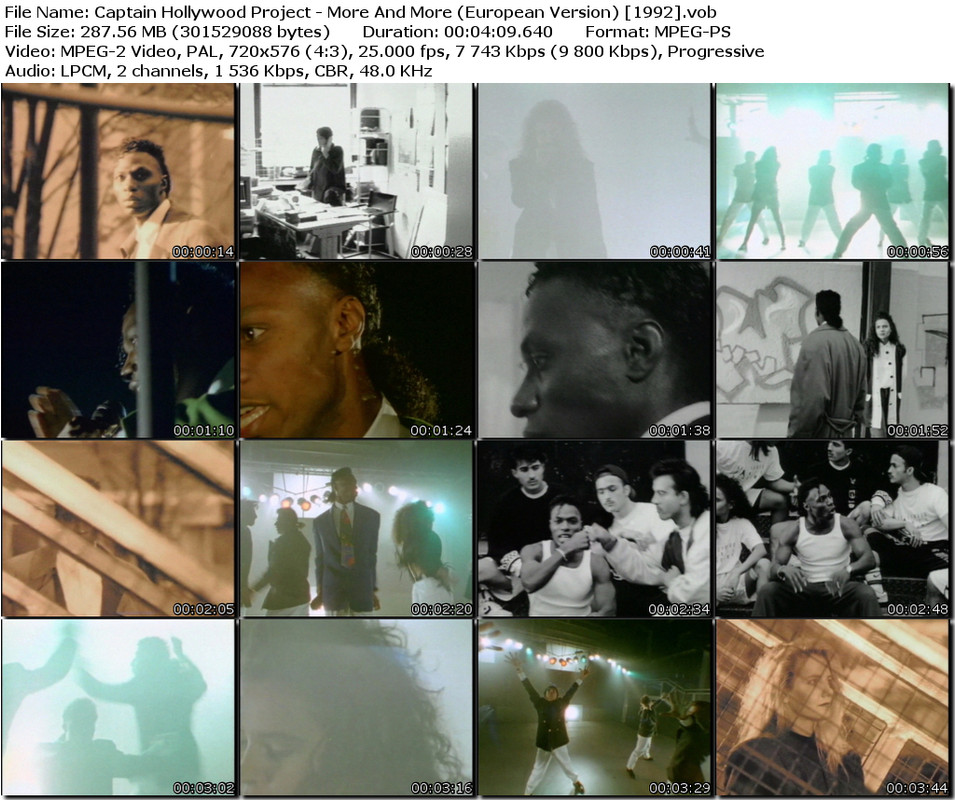 Captain Hollywood Project - More And More (European Version) [1992].vob_tn