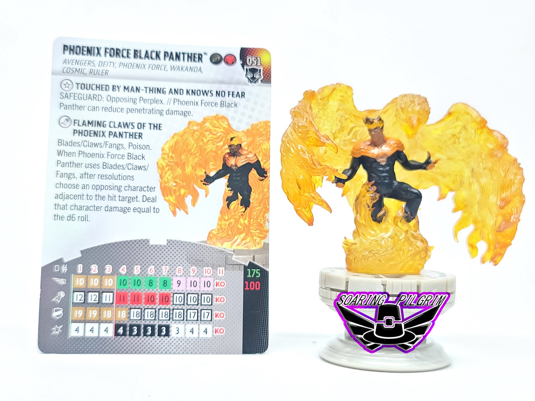 Marvel Heroclix PHOENIX FORCE BLACK PANTHER- 051 - CHASE Black