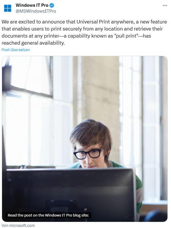 Microsoft Universal Print 
