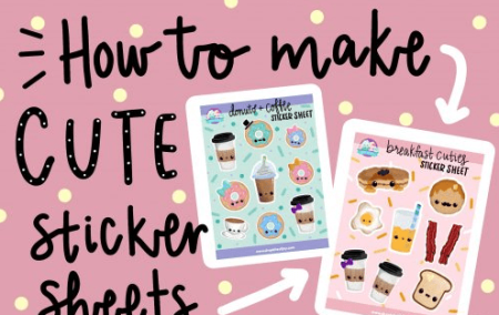 How to Make Cute Sticker Sheets in Procreate and Cricut Design Space-For Beginners