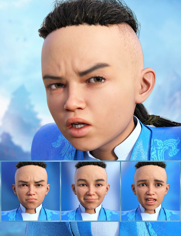 Little Fighter Expressions for Genesis 8.1 Male and Kayden HD 8.1 Little Fighter Expressions for Genesis 8.1 Male and Kayden HD 8.1