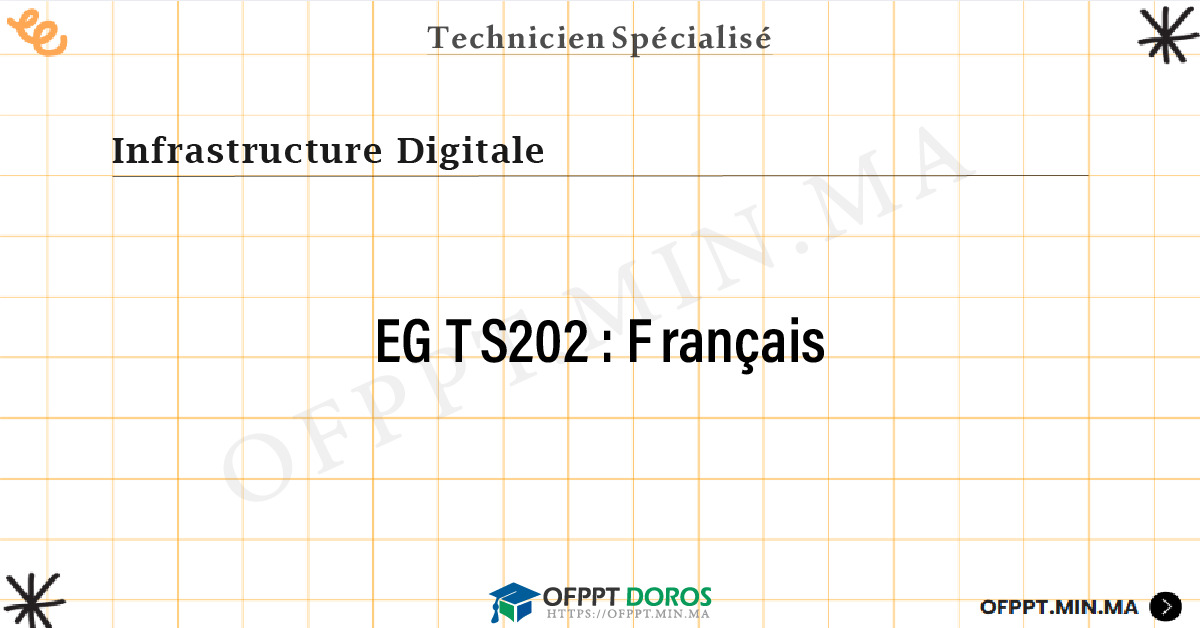 Sommaire détaillé du cours Français EGTS202 OFPPT - Structure du module