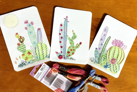 Embroidery and Watercolour on Paper: A Beginner's Guide to Painting & Embroidery