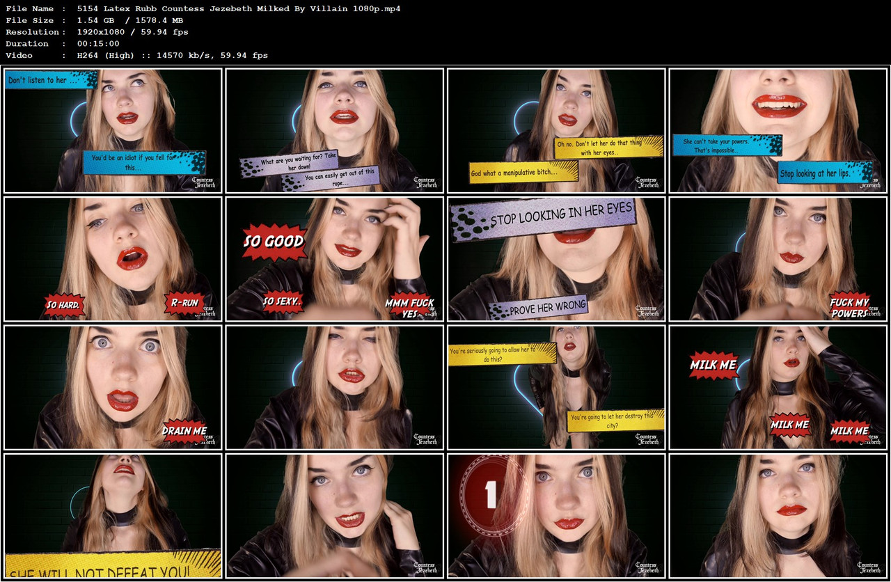 5154 Latex Rubb Countess Jezebeth Milked By Villain 1080p mp4