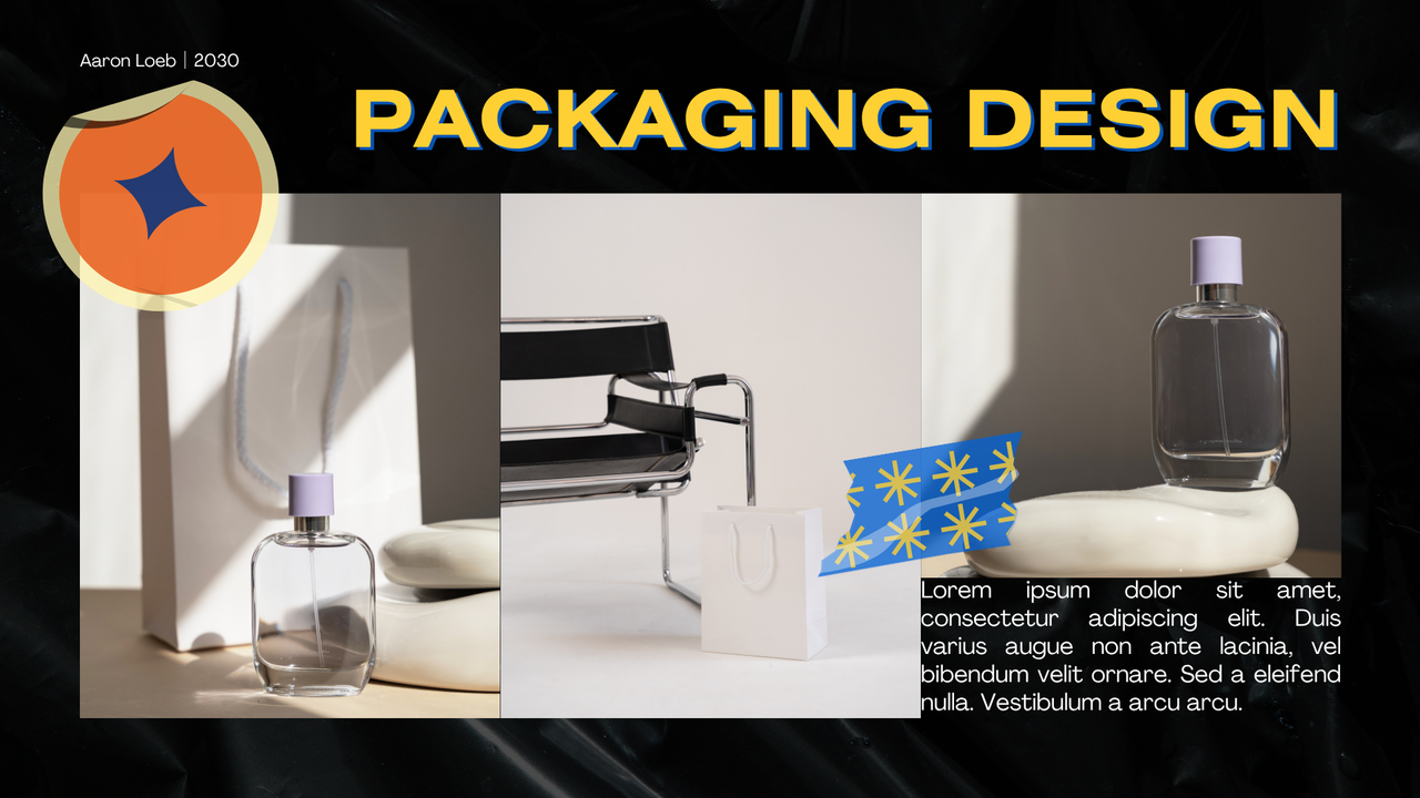 Modern Bold Graphic Designer Creative Portfolio Presentation