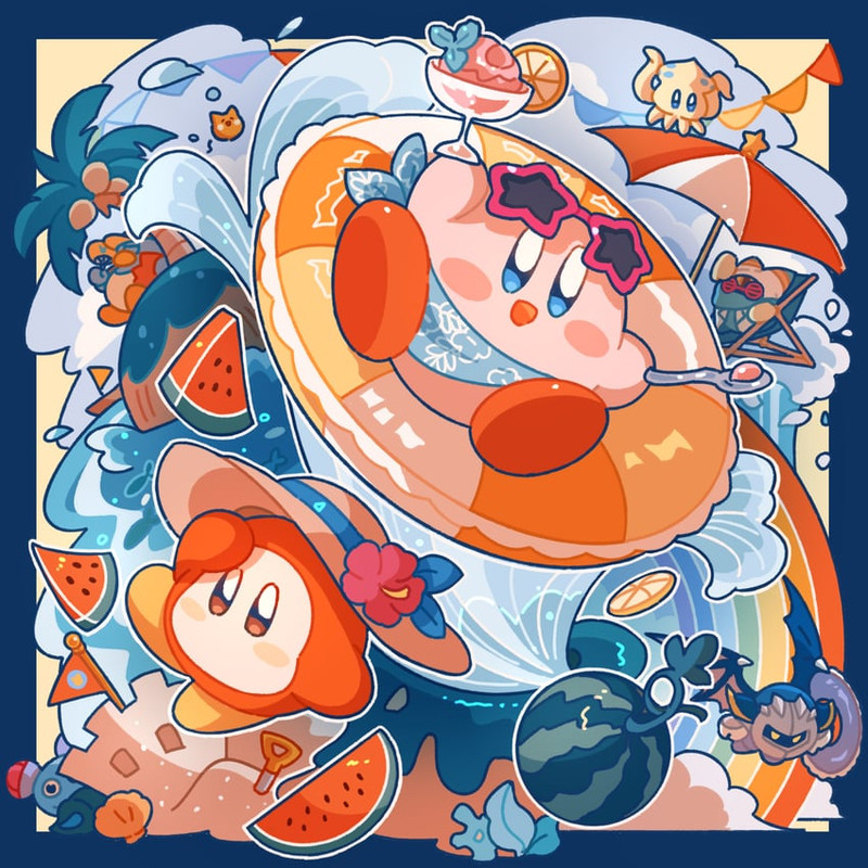 kirby-meta-knight-and-waddle-dee-kirby-d