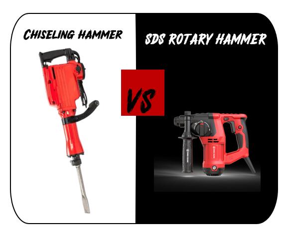 chiseling hammer vs rotary hammer