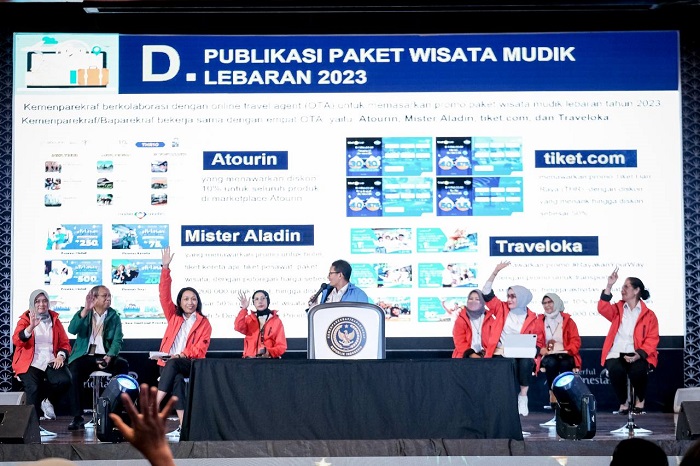 Kementerian Pariwisata dan Ekonomi Kreatif (Kemenparekraf) bekerja sama dengan Online Travel Agent (OTA) telah menyiapkan paket wisata mudik Lebaran 2023.