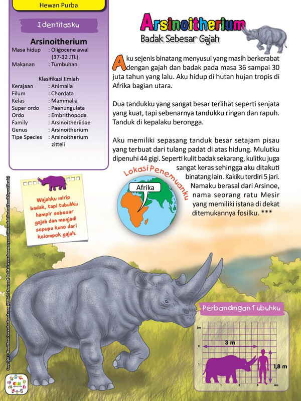 Arsinoitherium-Badak-Sebesar-Gajah-100-Dinosaurus-dan-Hewan-Purba8-768x1024