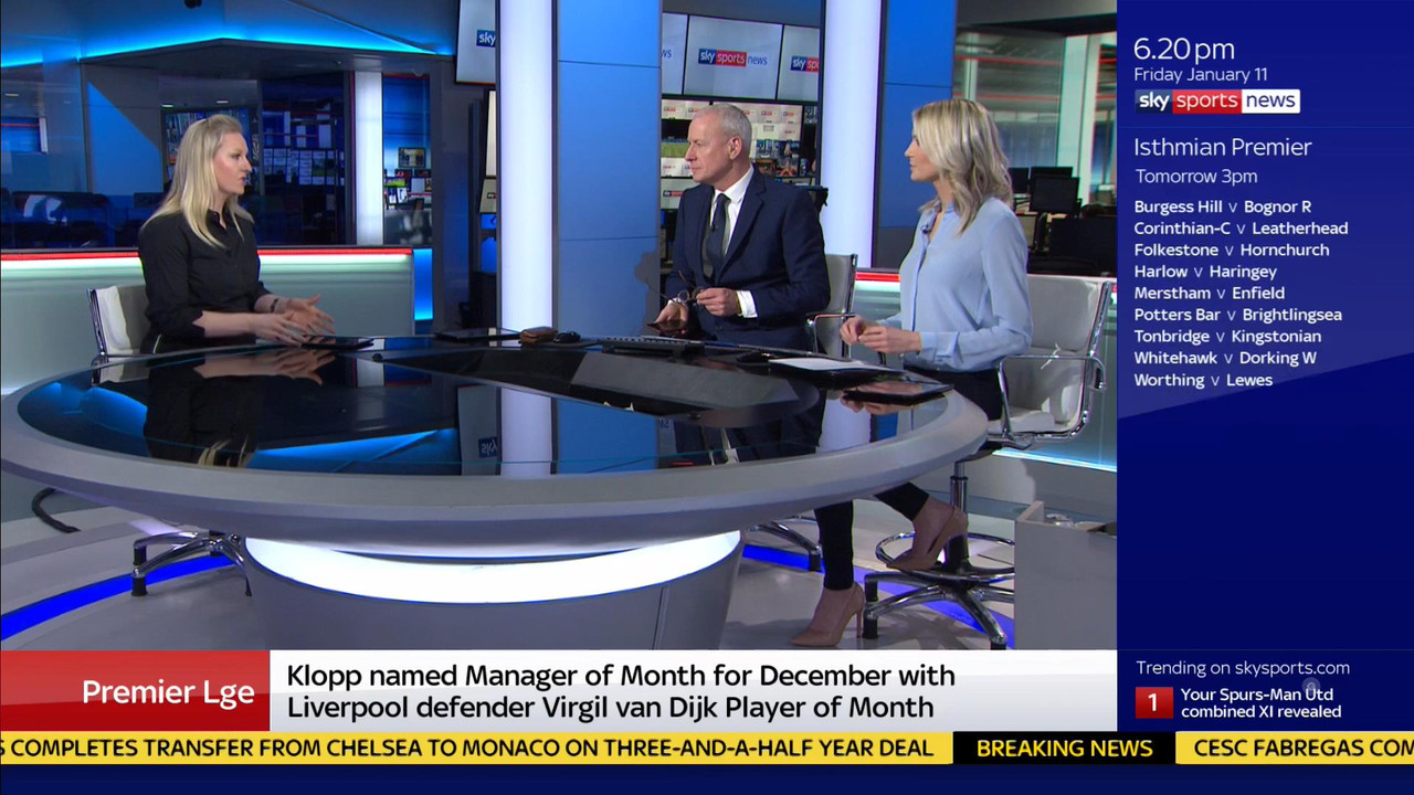 11 January - 18.00.00 - Sky Sports News At 6 2019. A comprehensi