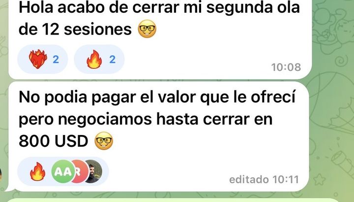 Acabo de cerrar mi segunda ola de 12 sesiones