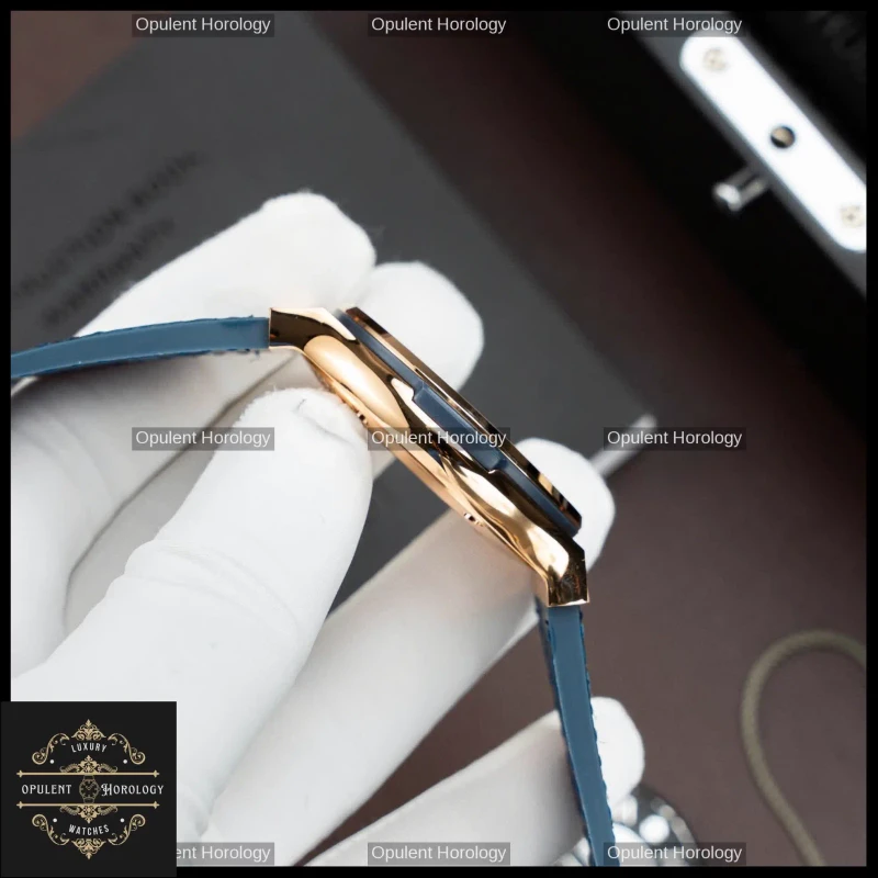 Hublot Classic Fusion King Gold Blue Dial Automatic SW300 42mm Crocodile Strap