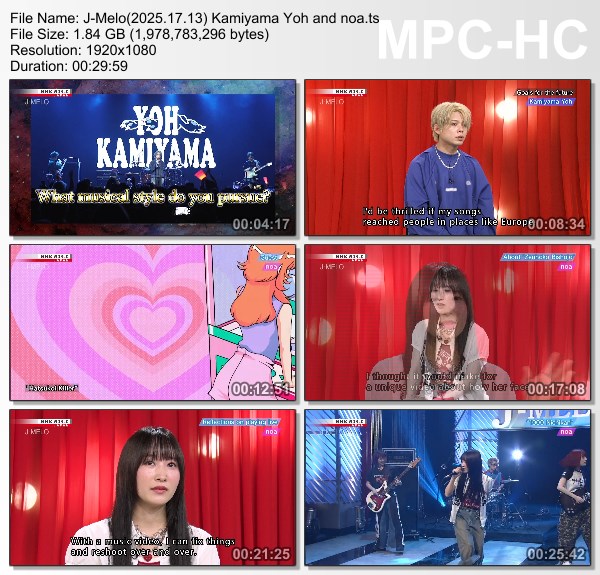 [TV-Variety] J-MELO – 2025.17.13 Kamiyama Yoh and noa