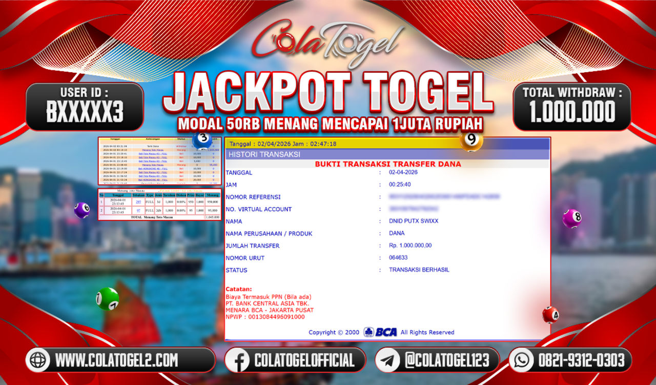 JACKPOT TOTO MACAU!!