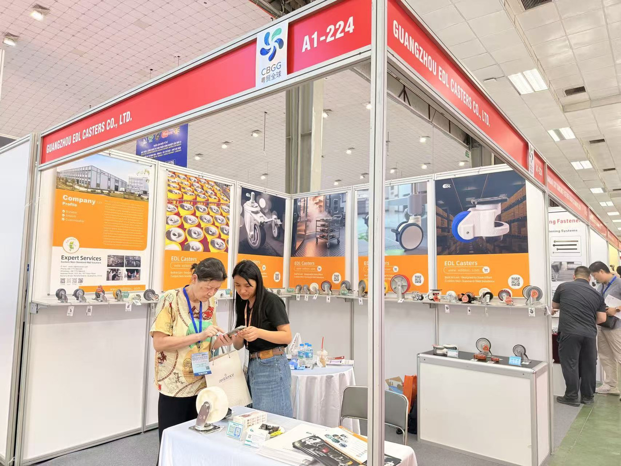 EDL Casters Exhibition Booth