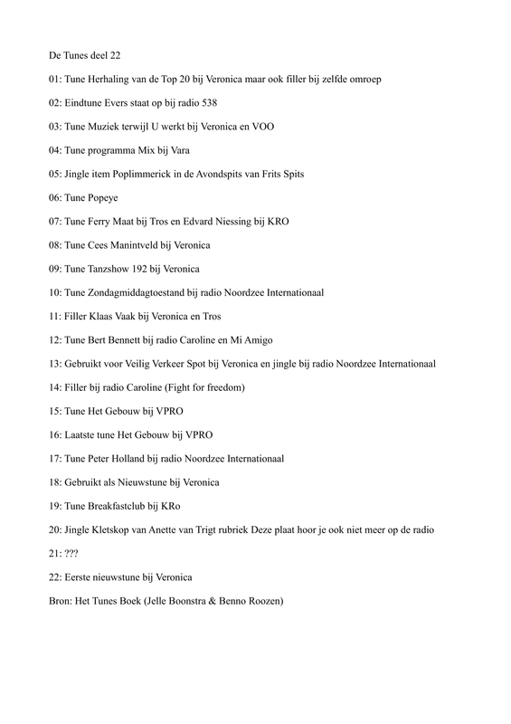 tunes deel 22