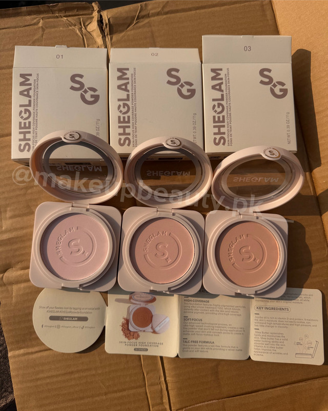 Sheglam Skin Focus High Coverage powder Foundation.