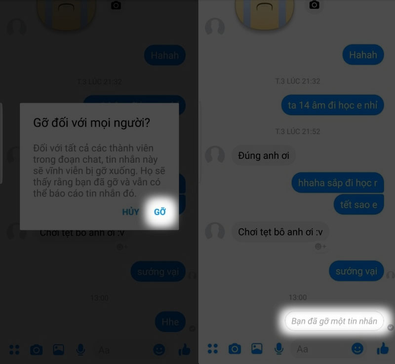 Thu hồi tin nhắn Messenger cực nhanh trên iPhone - 1