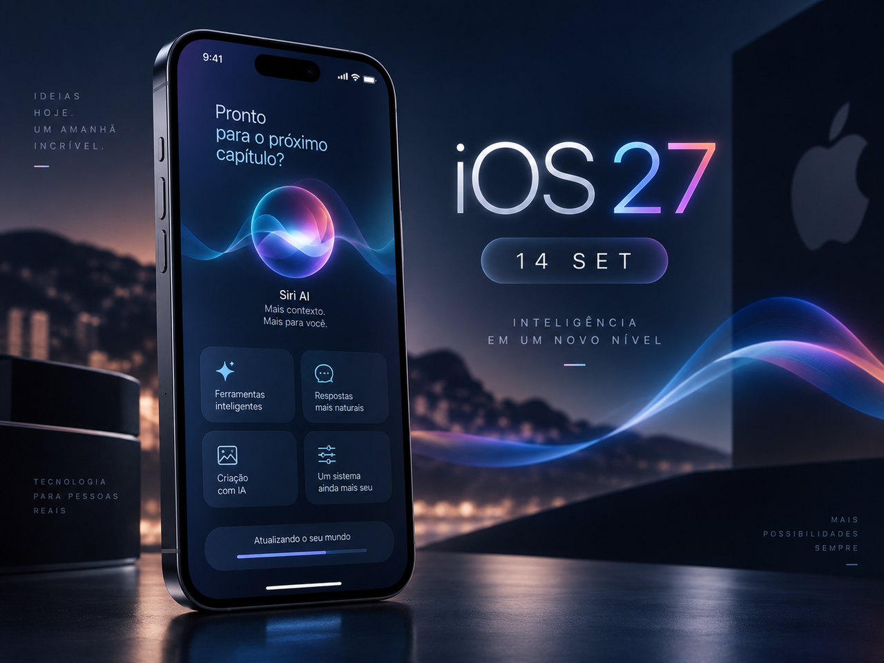 iOS 27 chega em 14 de setembro com nova Siri AI e suporte desde o iPhone 11