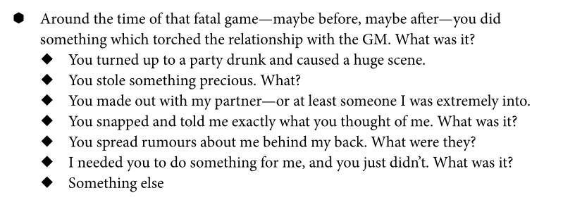 Around the time of that fatal game—maybe before, maybe after—you did
something which torched the relationship with the GM. What was it?