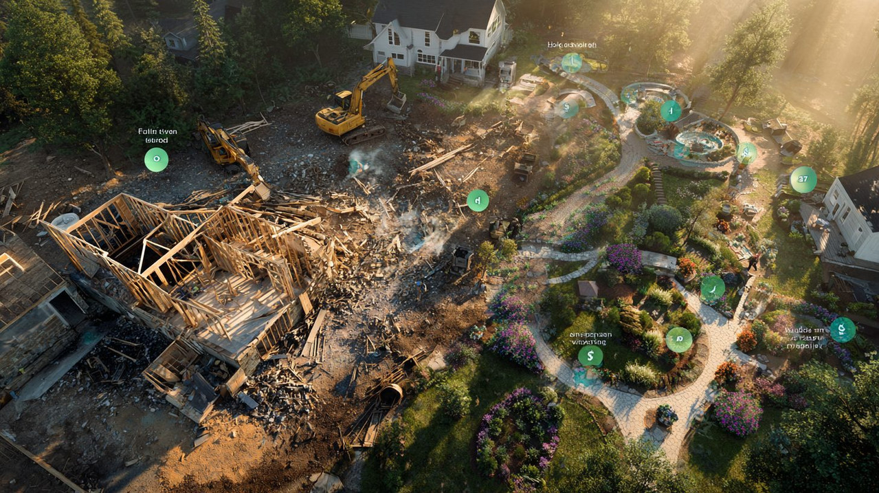 Дополнительные расходы на демонтаж дома и способы оптимизации для ландшафтного участка