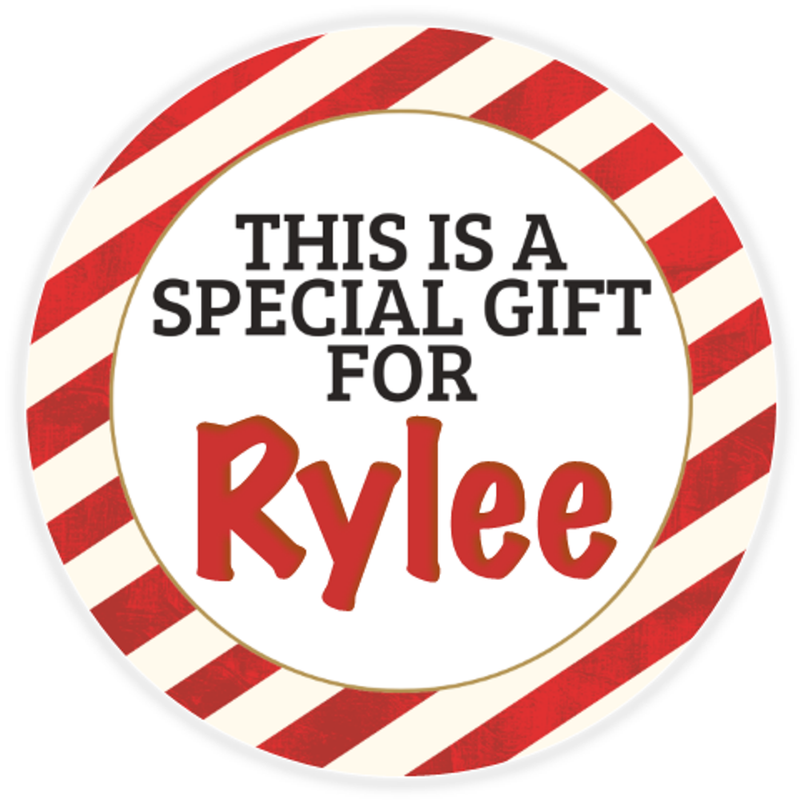 Dies ist ein besonderes Geschenk für Rylee - 100er Pack Kreis Aufkleber 3 Zoll - Weihnachten - Bild 1 von 1