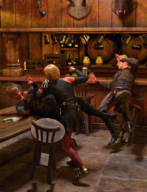 Fighting In Tight Spaces Poses for Genesis 9, 8.1 and 8
