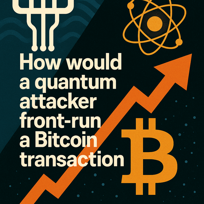 How would a quantum attacker front-run a Bitcoin transaction