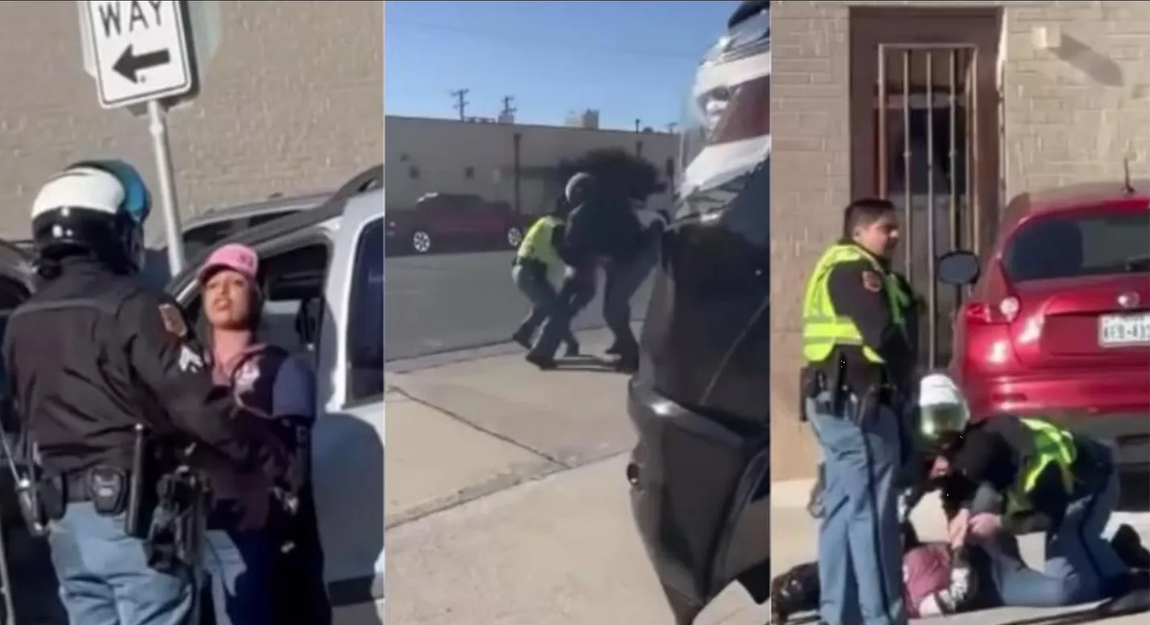 Mujer agrede a policía y luego trató de salir corriendo en El Paso: video