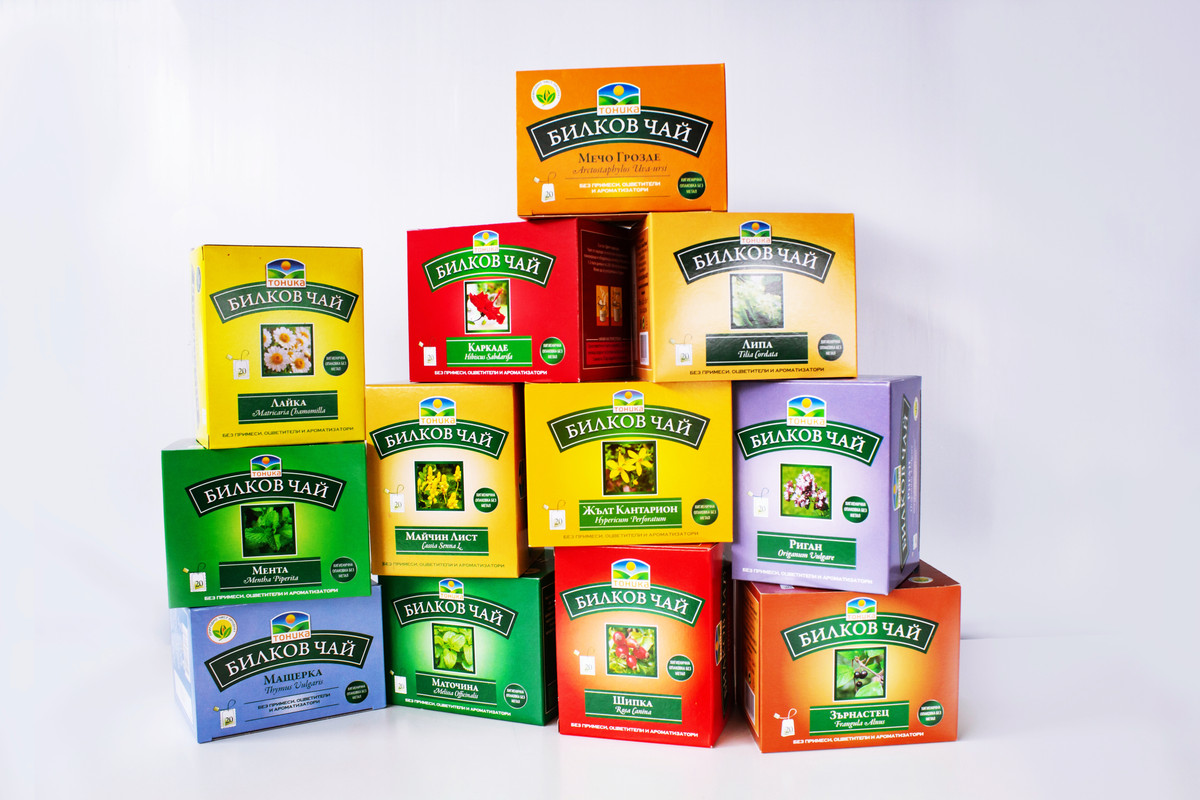 Комплект от 12 кутии билков чай Tonika, 12 х 20 пакетчета, 240 броя -  eMAG.bg