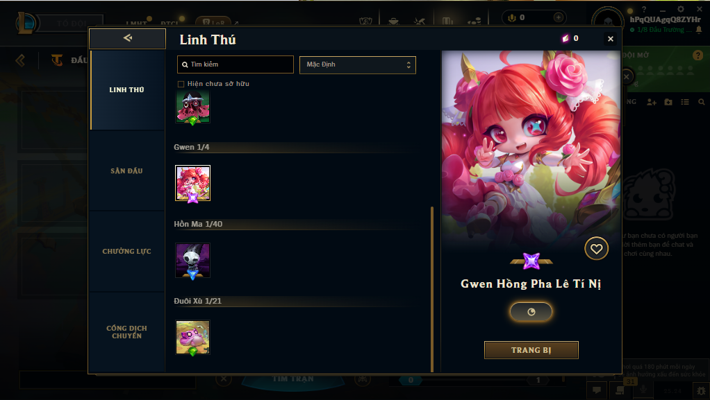 Acc DTCL # - Không Khung