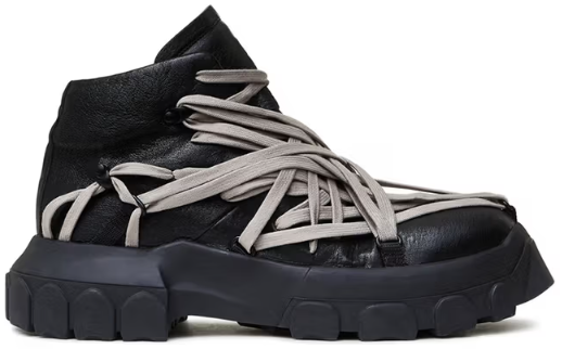 Rick Owens Megalace Tractor Boots