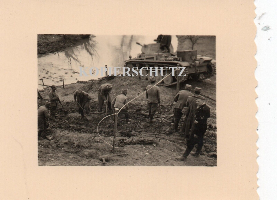 Balkan Serbien b.Šabac Panzer Reg.10 Technik Sdkfz Notbrücke