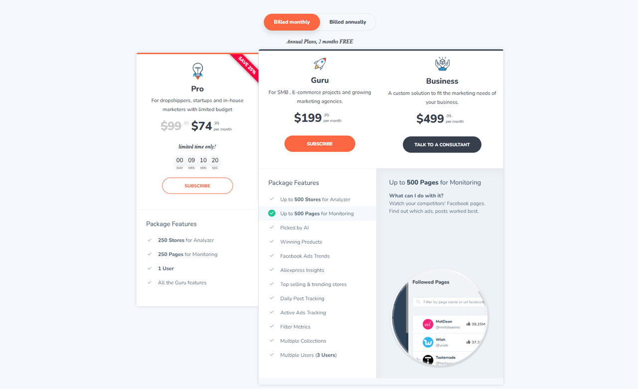 Pexgle-pricing