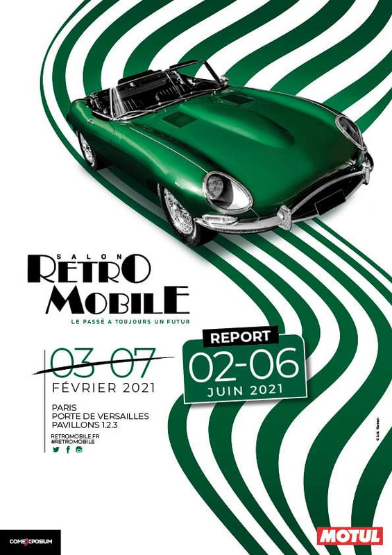 Affiche Rétromobile nouvelle date 2021
