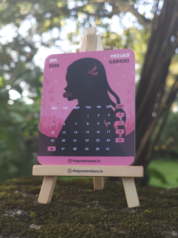 Demon Slayer Mini Desktop Calendar | Calendar 2026 |The Poster Store