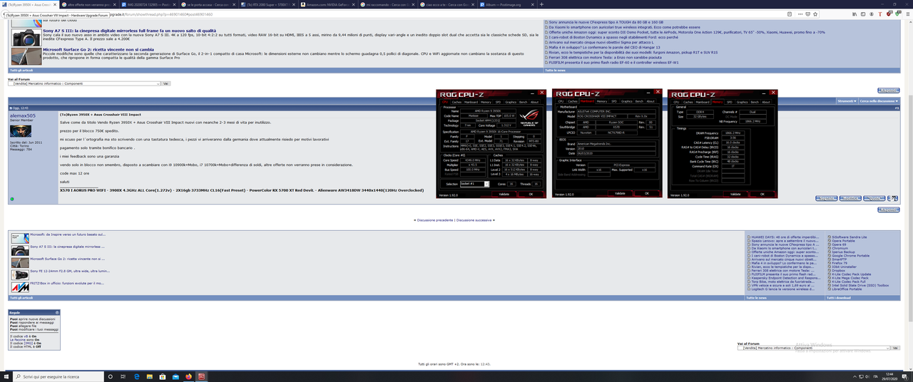 Screenshot Ryzen 3950x