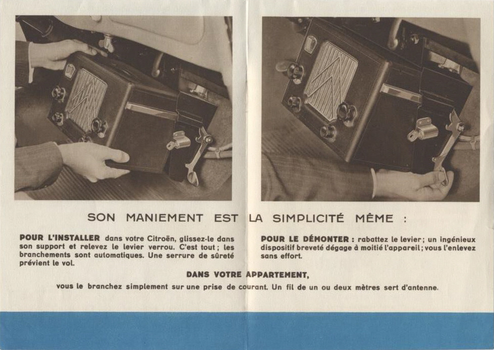 Dépliant Poste TSF Citroën Paul Burro 4